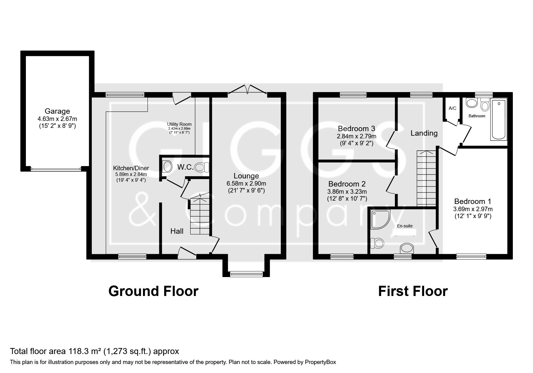 3 bed detached house for sale in Bargroves Avenue, St Neots - Property Floorplan
