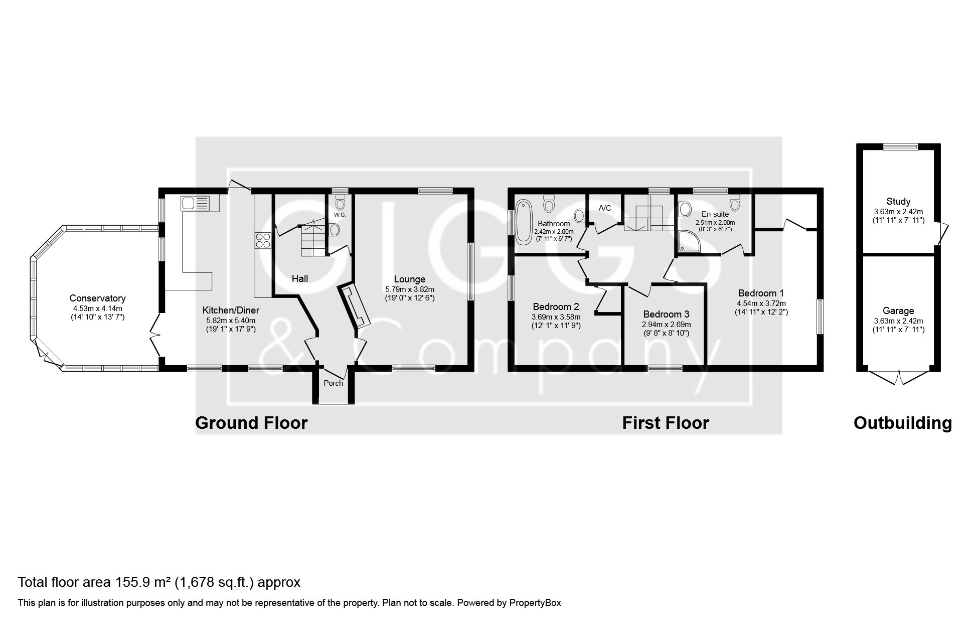 3 bed detached house for sale in High Street, St Neots - Property Floorplan