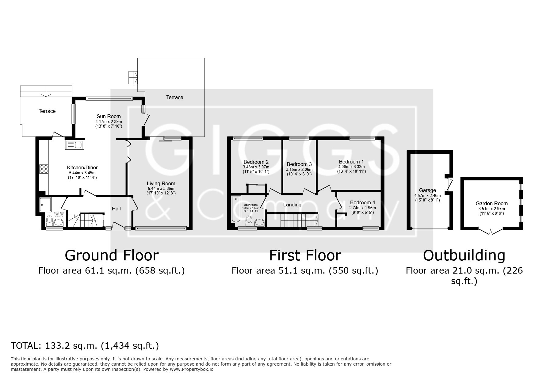 4 bed detached house for sale in Cowpers Court, Cambridgeshire - Property Floorplan