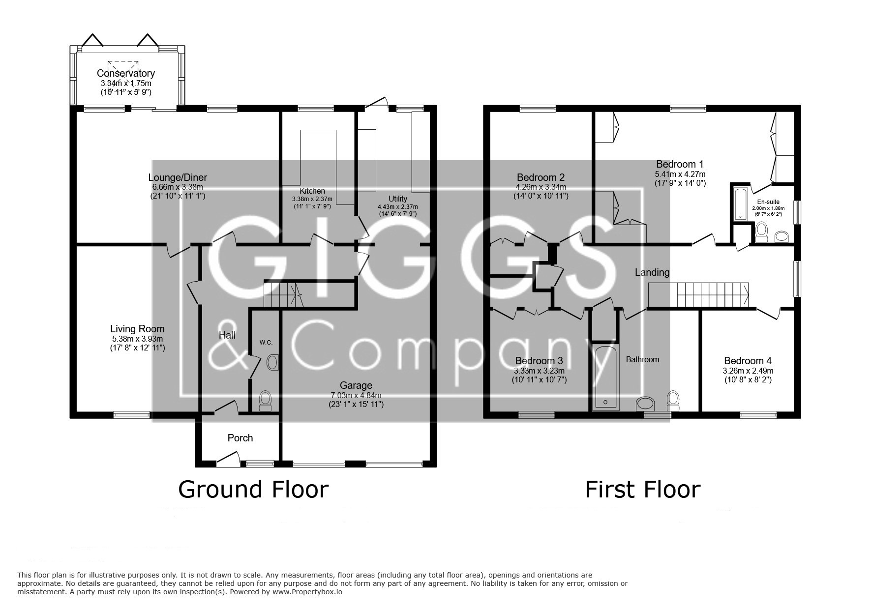 4 bed detached house for sale in Wordsworth Avenue, St. Neots - Property Floorplan