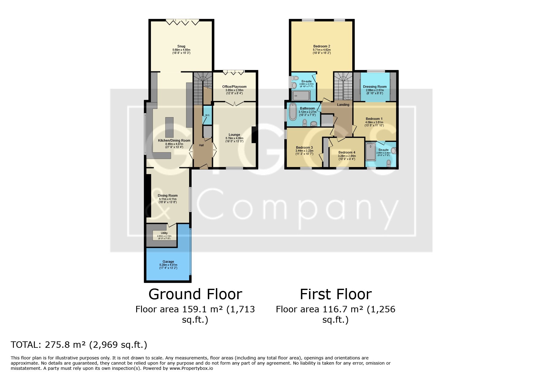 4 bed detached house for sale in High Street, St. Neots - Property Floorplan