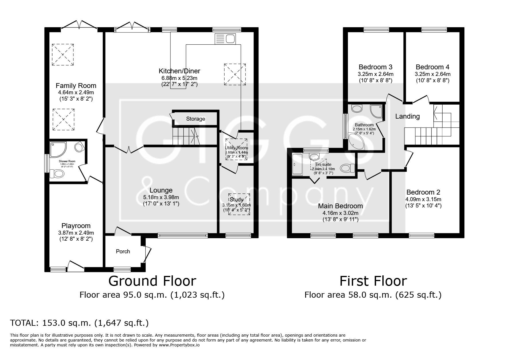 4 bed detached house for sale in Honeydon Avenue, St. Neots - Property Floorplan