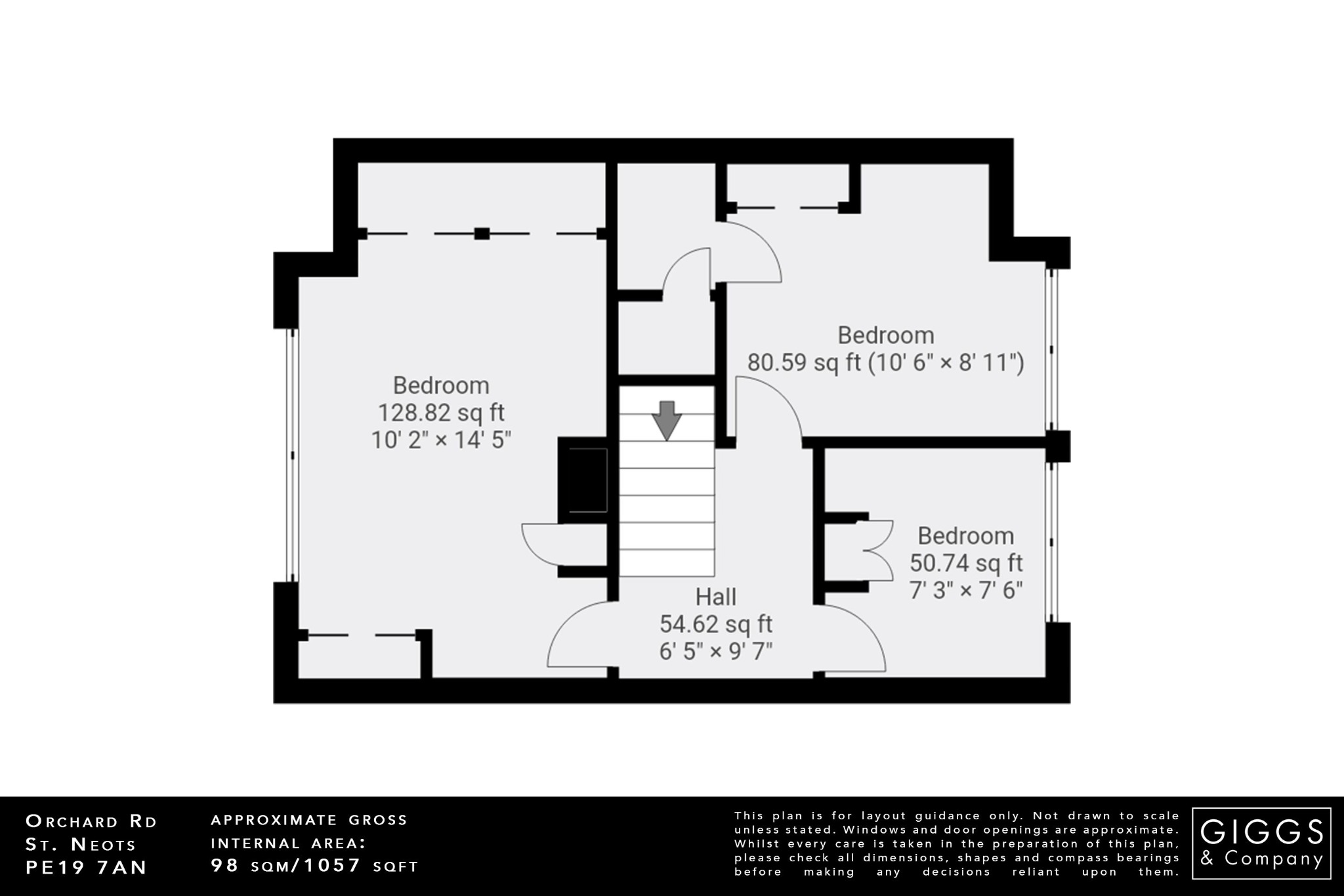 3 bed semi-detached house for sale in Orchard Road, St. Neots - Property Floorplan