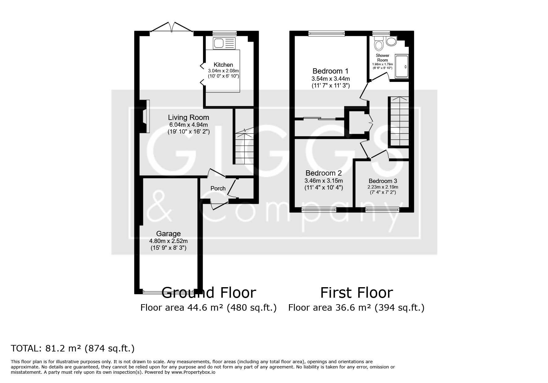 3 bed semi-detached house for sale in Bishops Road, St. Neots - Property Floorplan