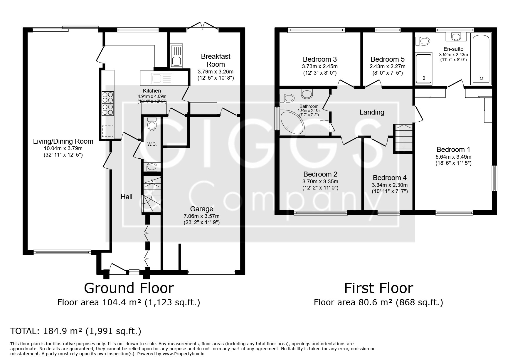 5 bed detached house for sale in Hawkins Close, Cambridgeshire - Property Floorplan