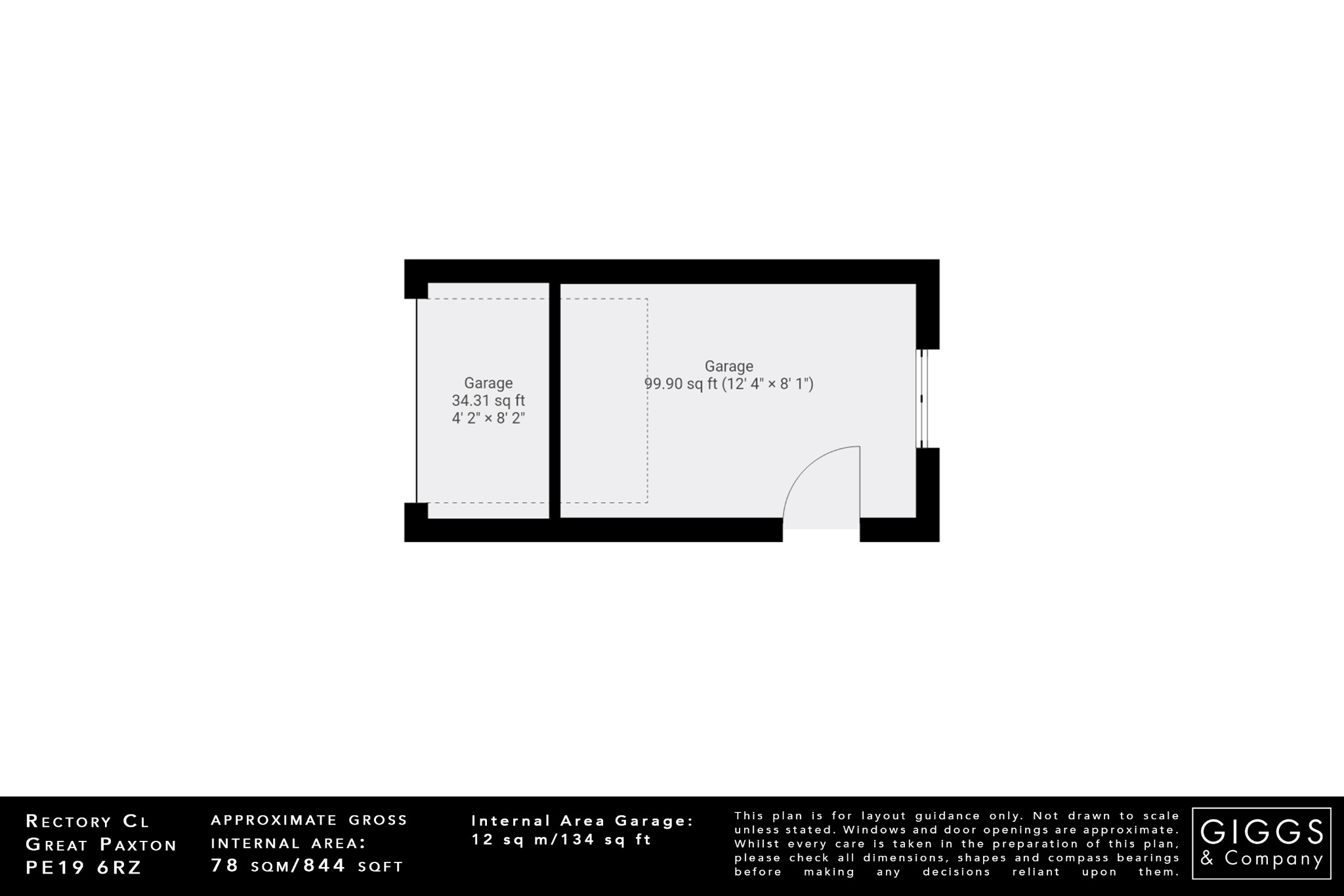 2 bed semi-detached house for sale in Rectory Close, St. Neots - Property Floorplan