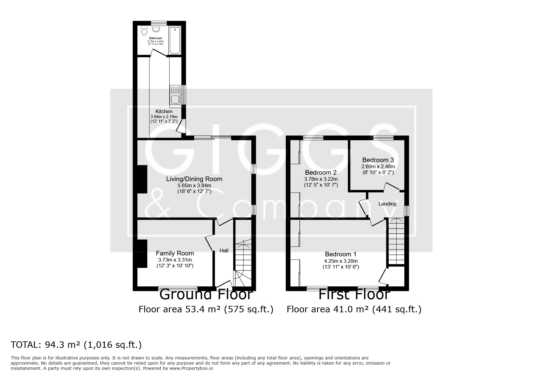 3 bed semi-detached house for sale in Ackerman Gardens, St. Neots - Property Floorplan