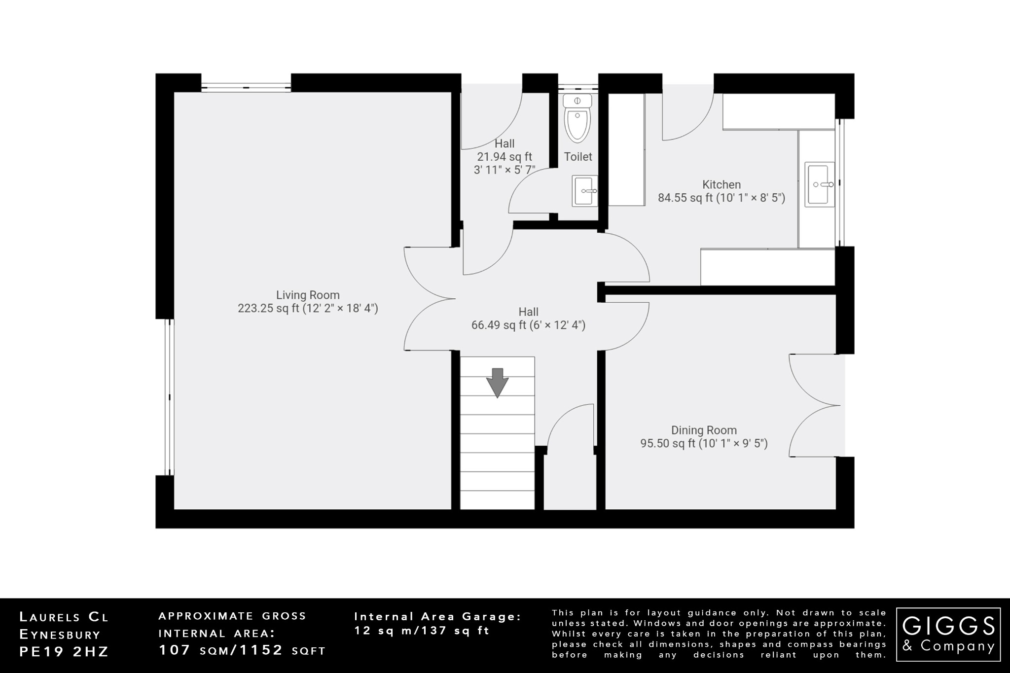 4 bed detached house for sale in Laurels Close, St. Neots - Property Floorplan