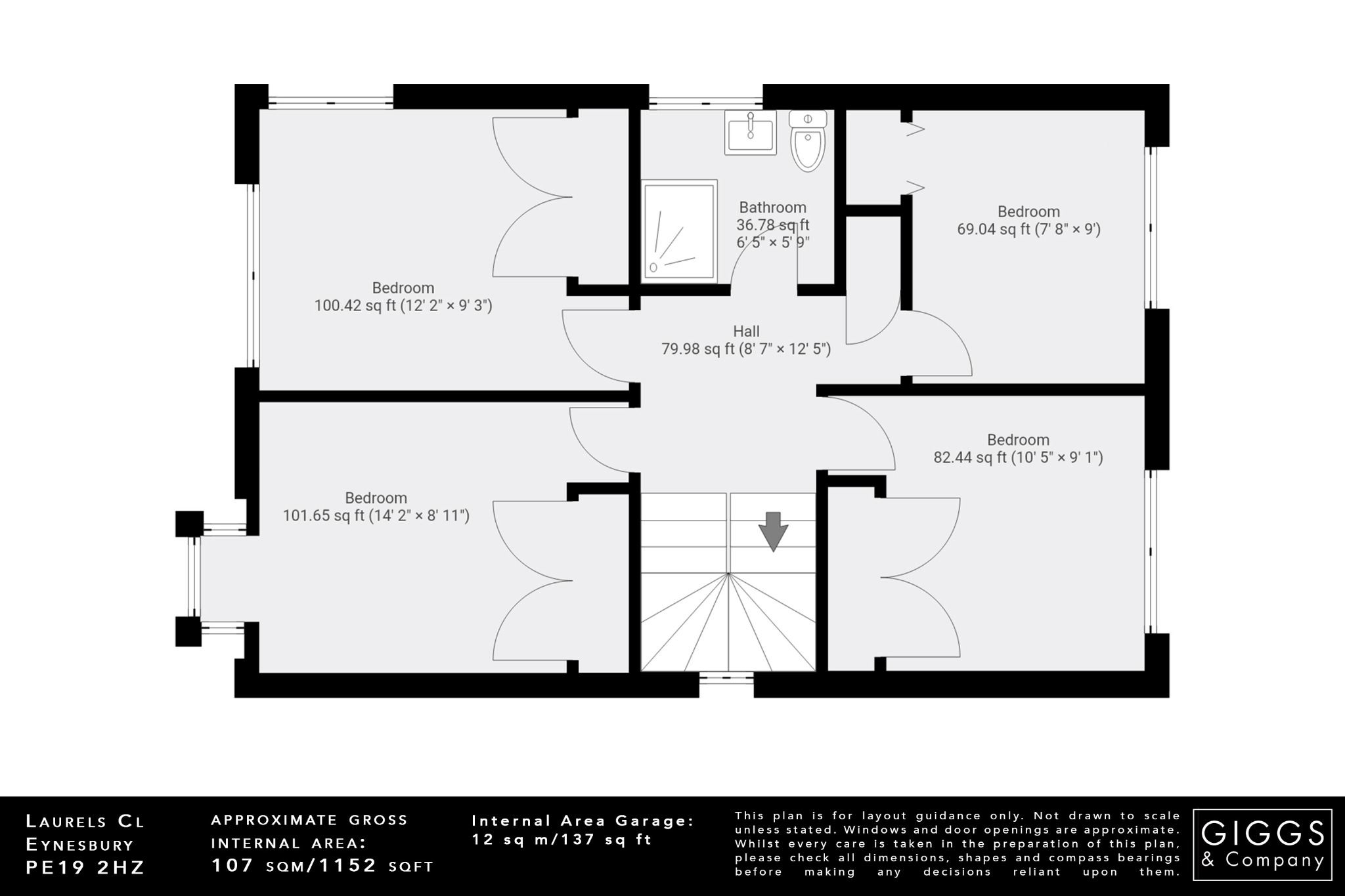 4 bed detached house for sale in Laurels Close, St. Neots - Property Floorplan