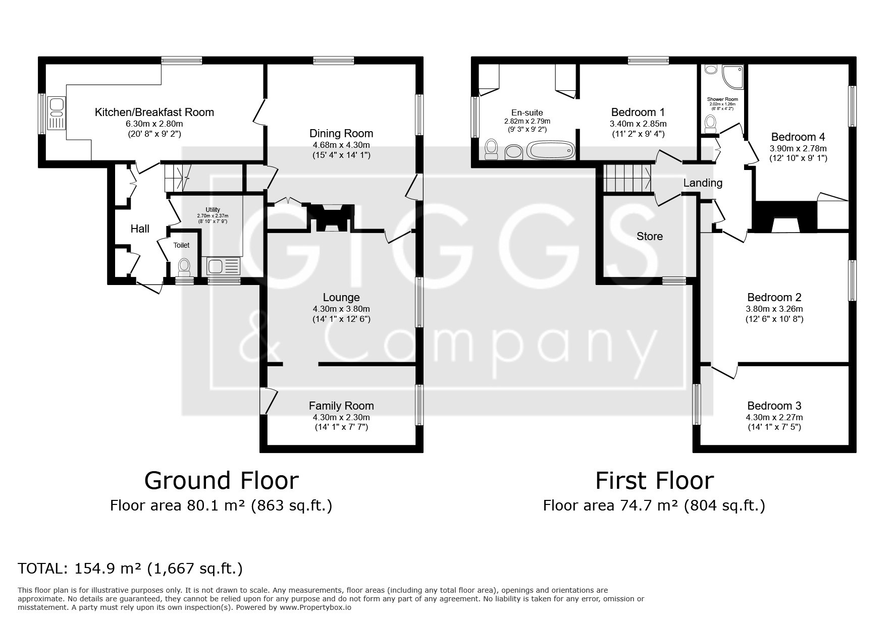 4 bed detached house for sale in Church Path, Sandy - Property Floorplan