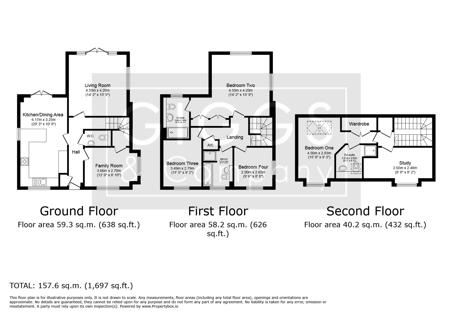 4 bed detached house for sale in Gedney Way, St. Neots - Property Floorplan