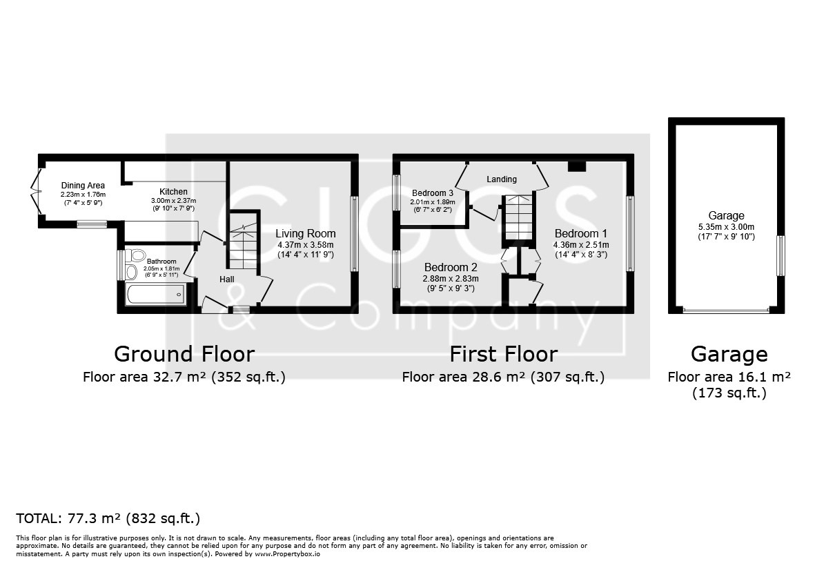 3 bed semi-detached house for sale in Meadow Walk, Rushden - Property Floorplan