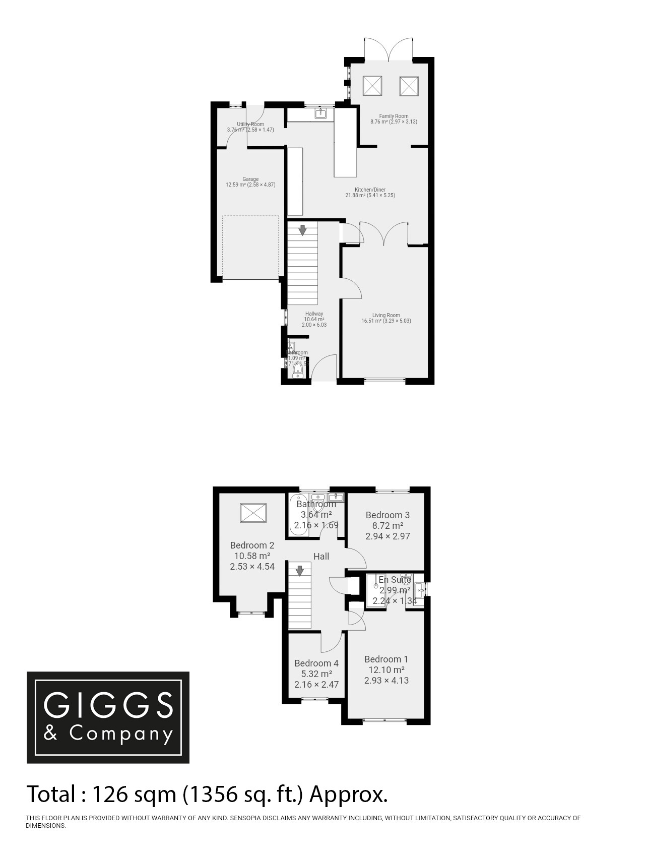 4 bed detached house for sale in Hatley Close, St. Neots - Property Floorplan