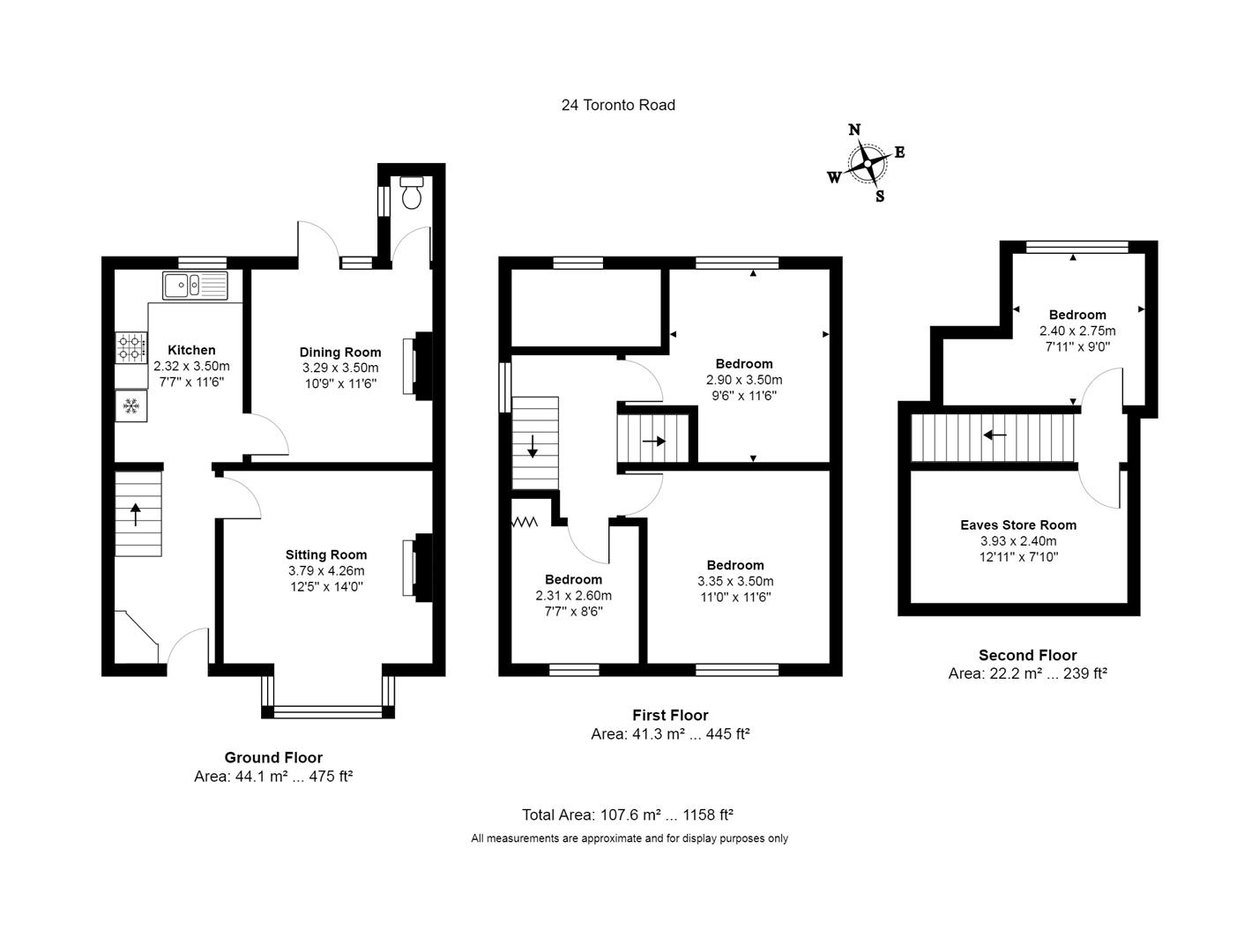 4 bed house for sale in Toronto Road, Bristol - Property floorplan