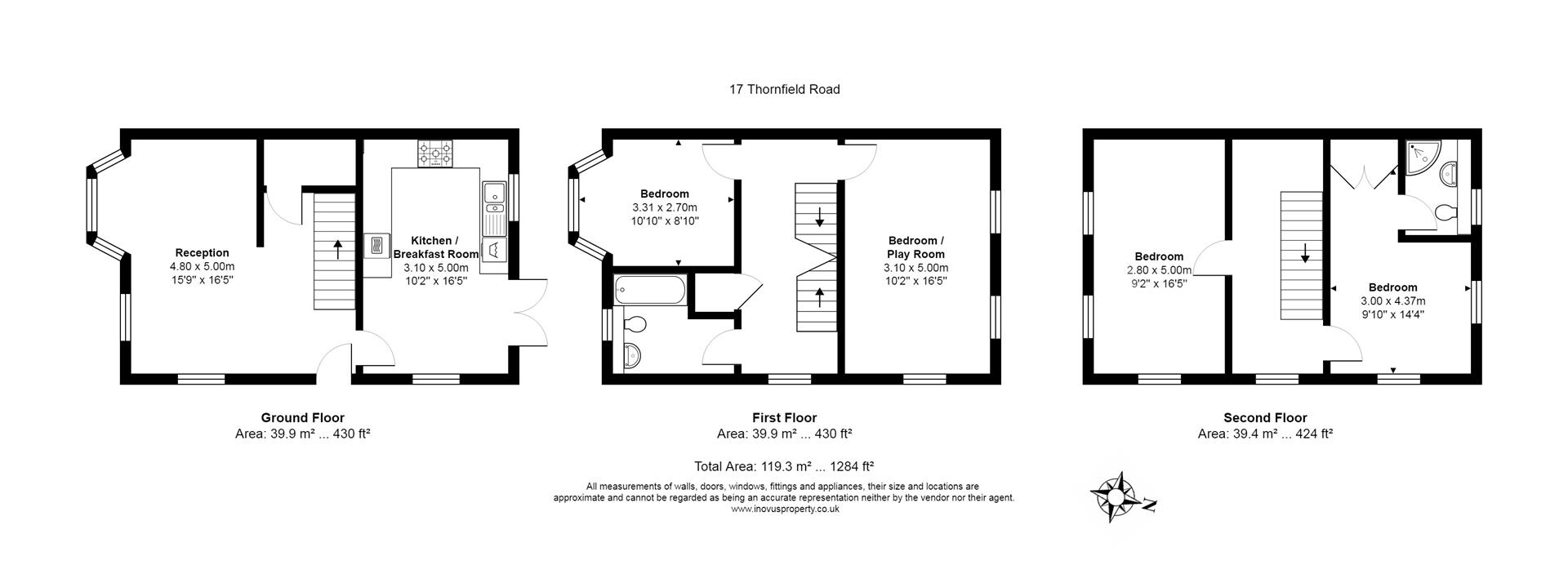 4 bed house for sale in Thornfield Road, Bristol - Property floorplan