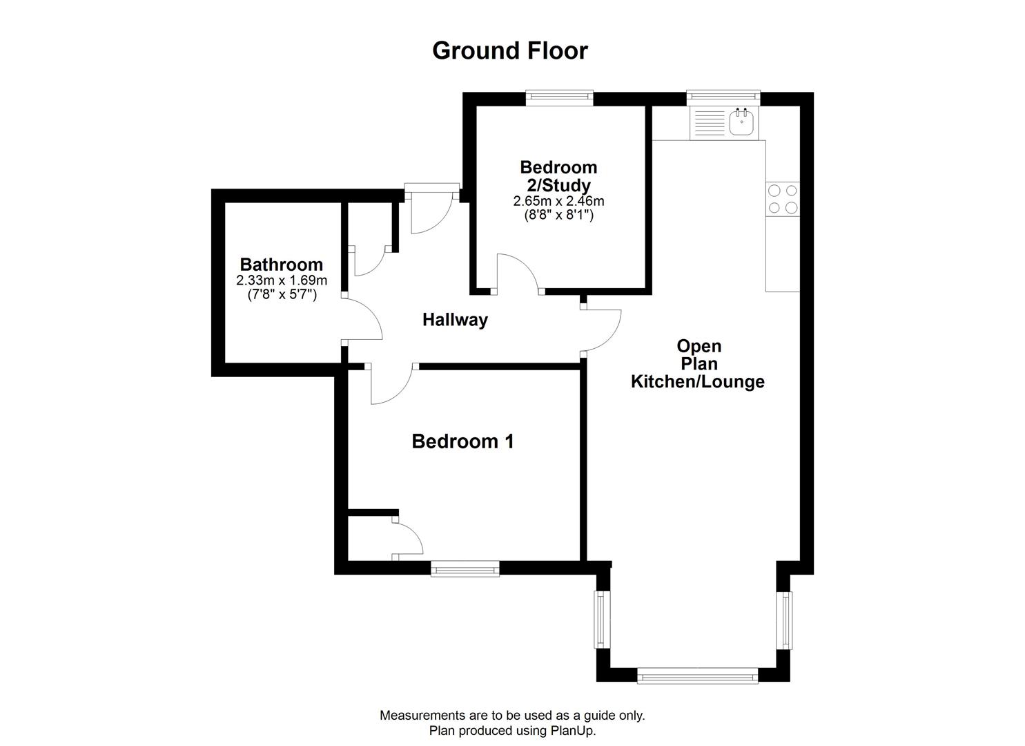 2 bed apartment to rent in Dorian Road, Bristol - Property floorplan