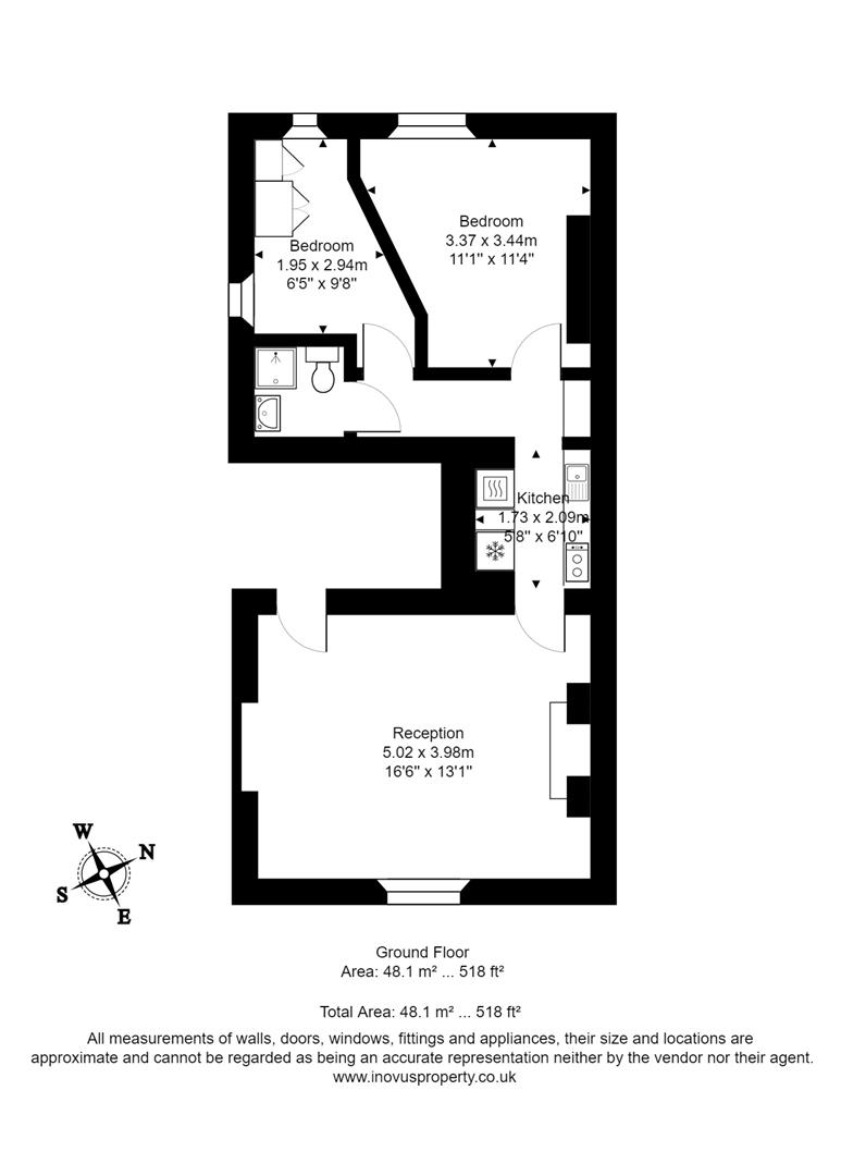 2 bed apartment for sale in Hampton Park, Bristol - Property floorplan