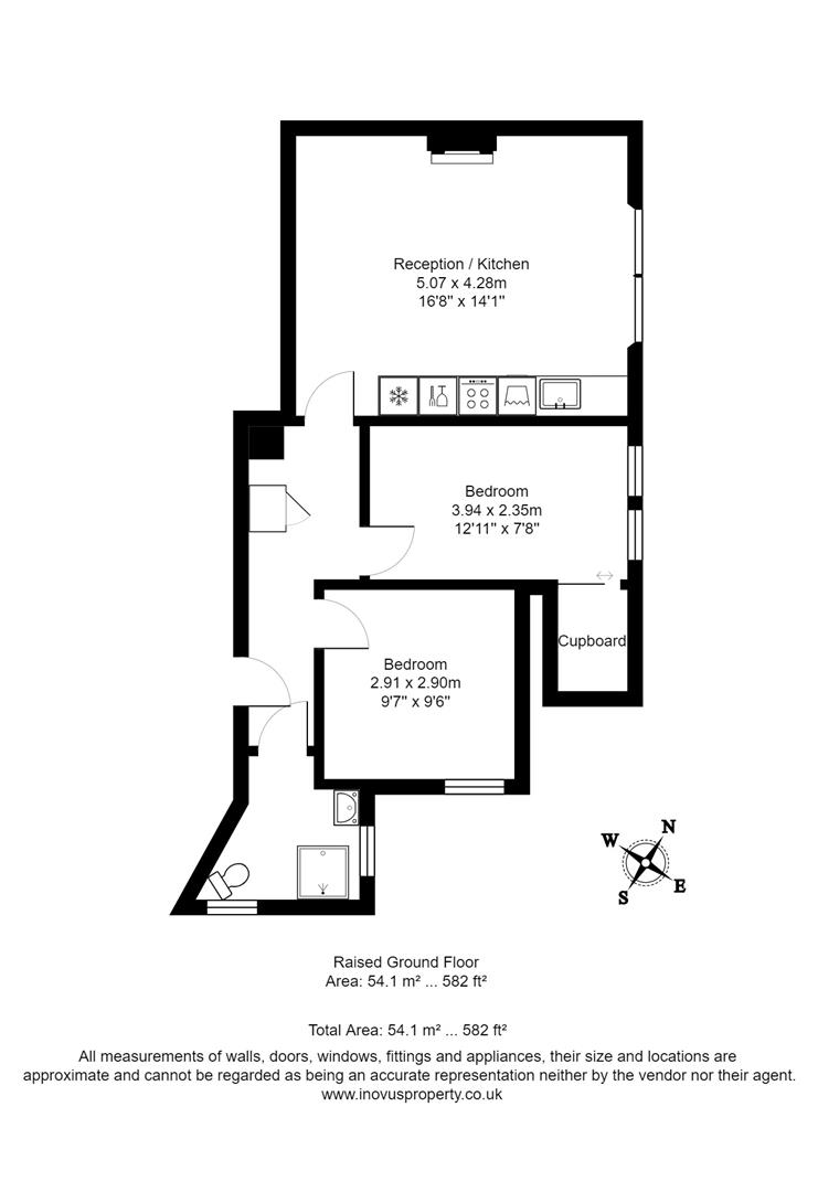 2 bed apartment for sale in Pembroke Road, Bristol - Property floorplan
