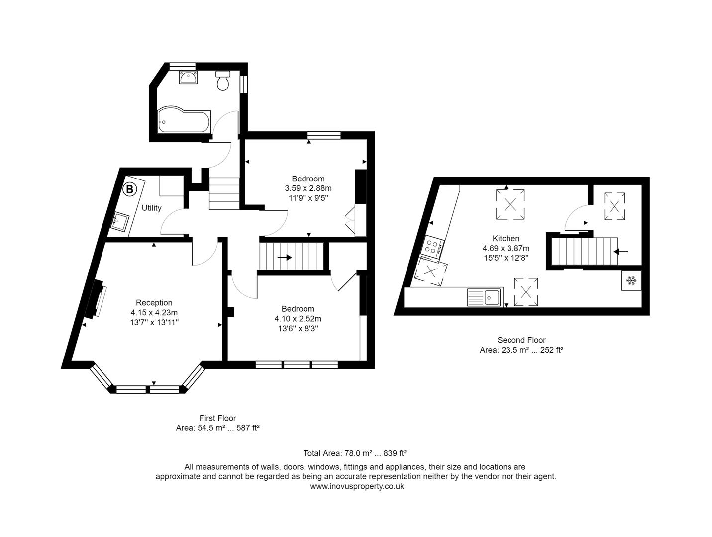2 bed apartment to rent in Harcourt Road, Bristol - Property Floorplan