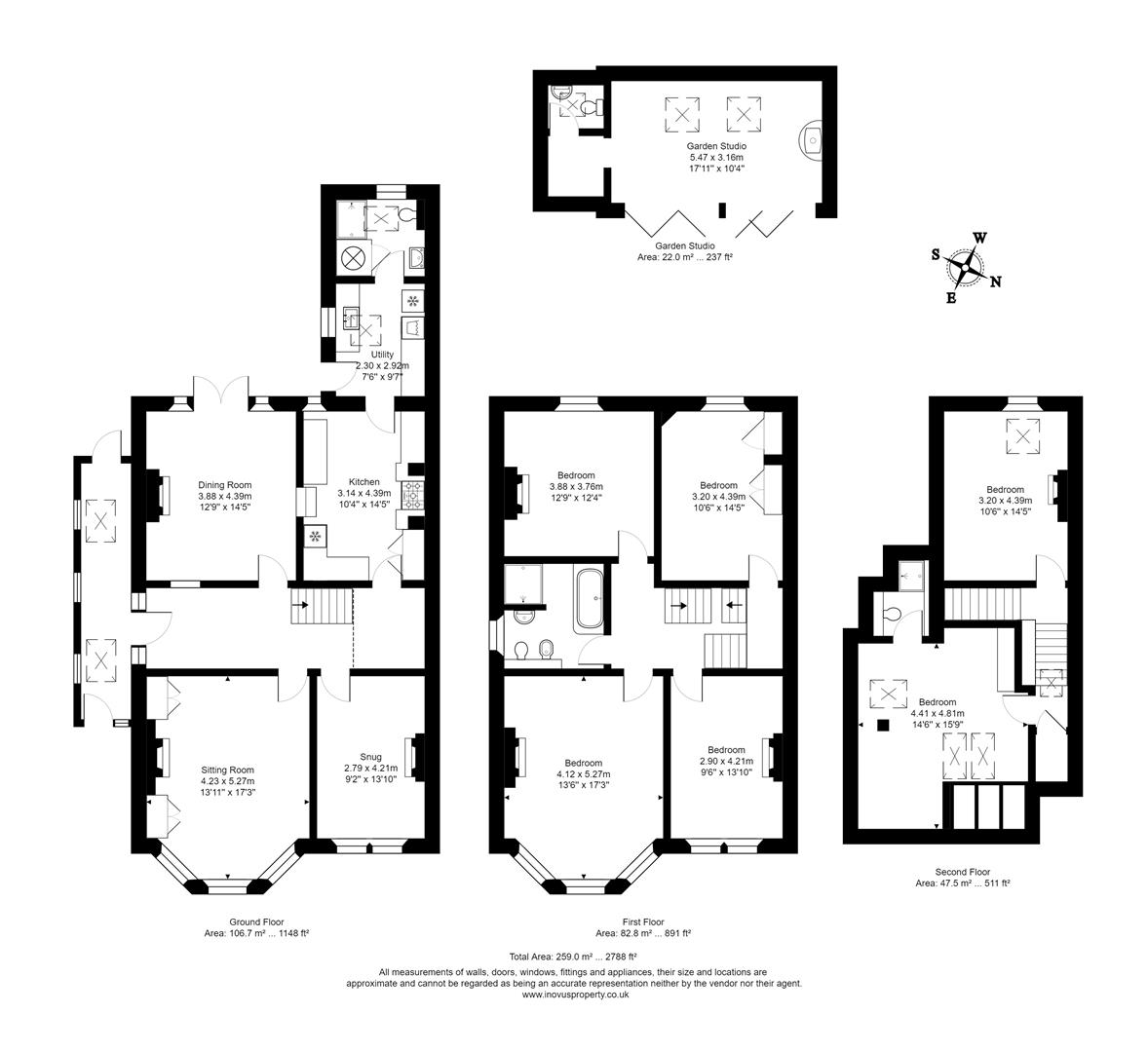 6 bed house to rent in Cranbrook Road, Bristol - Property floorplan