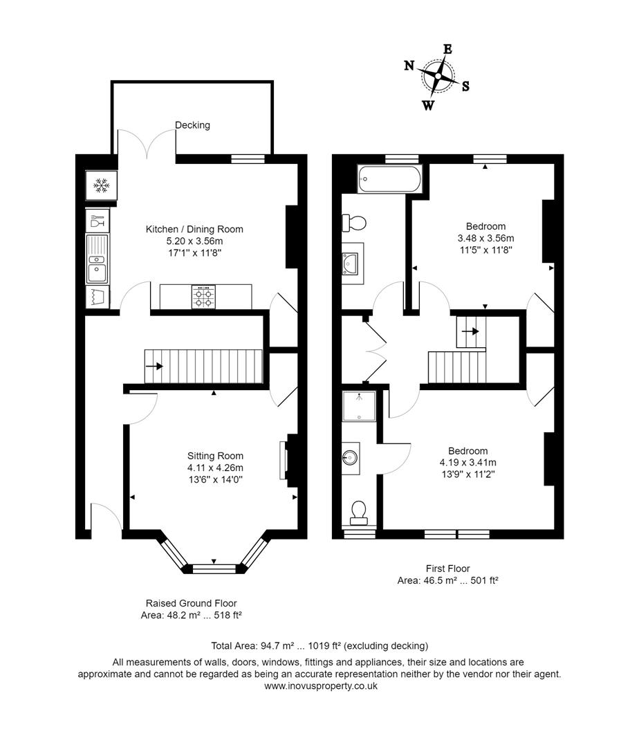 2 bed apartment to rent in Cowper Road, Bristol - Property floorplan