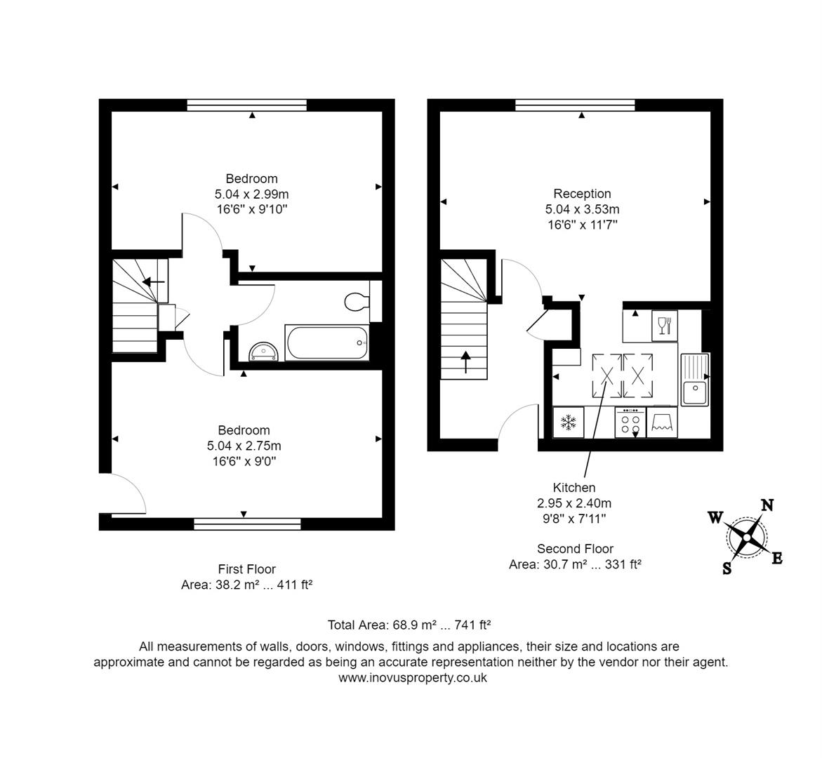 2 bed apartment for sale in Meredith Court, Bristol - Property floorplan