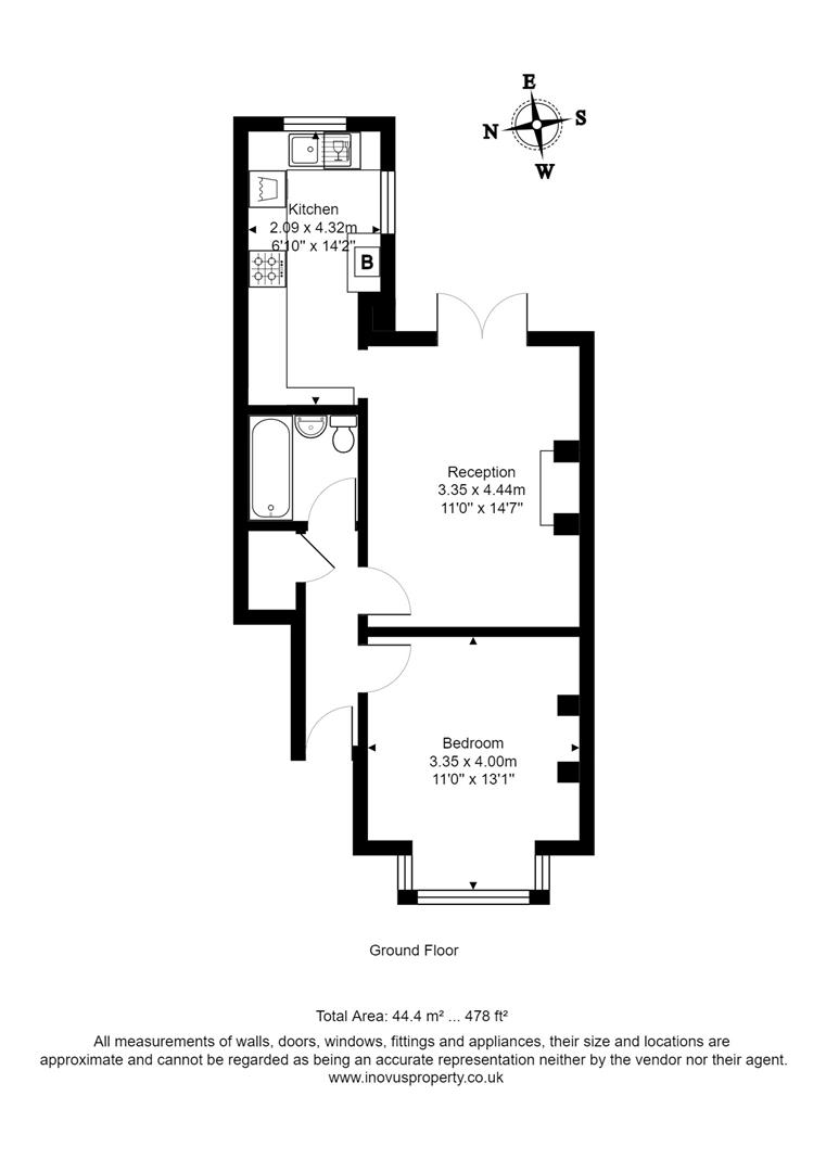 1 bed apartment for sale in Filton Avenue, Bristol - Property floorplan