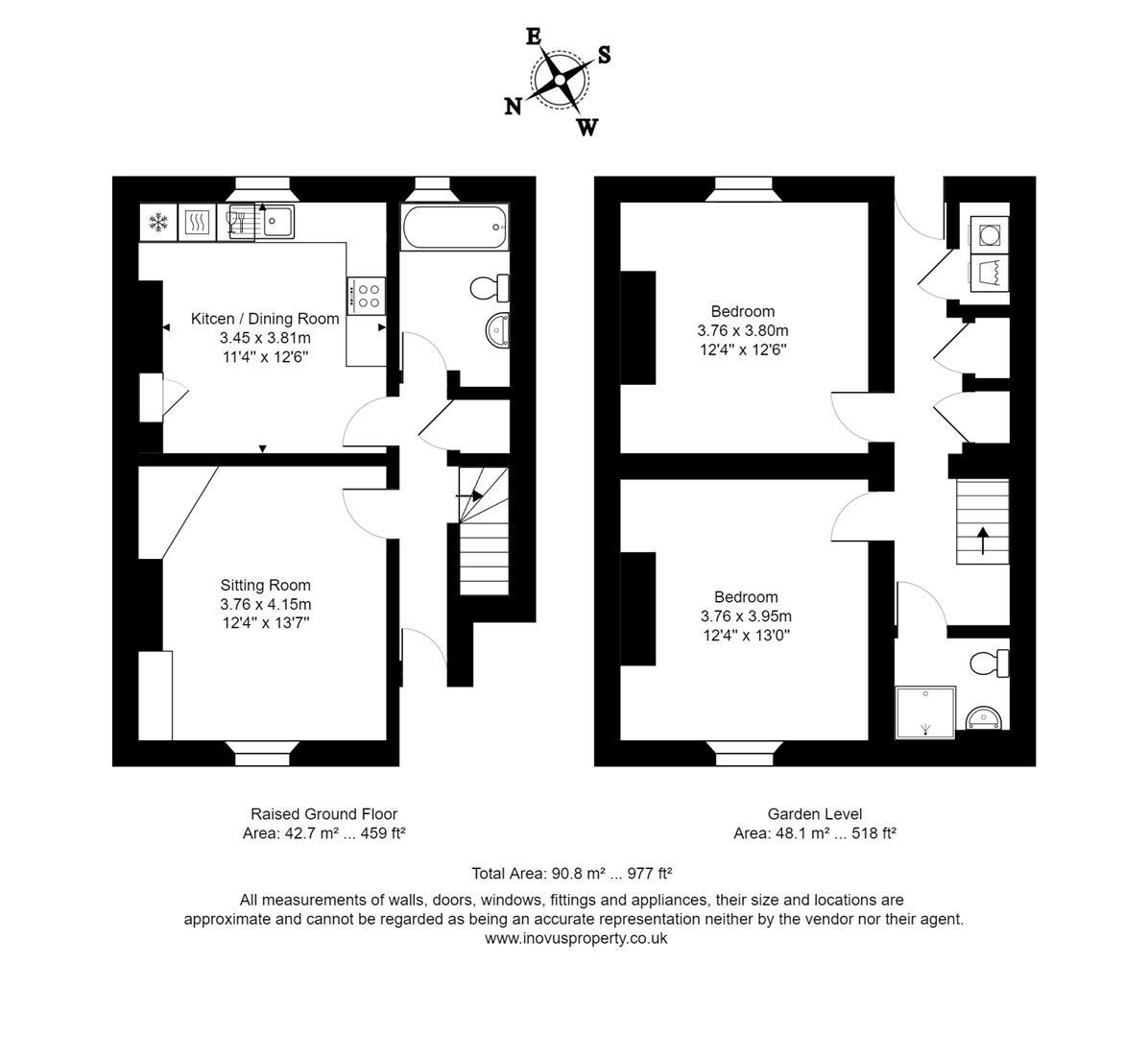 2 bed apartment to rent in Grosvenor Road, Bristol - Property floorplan