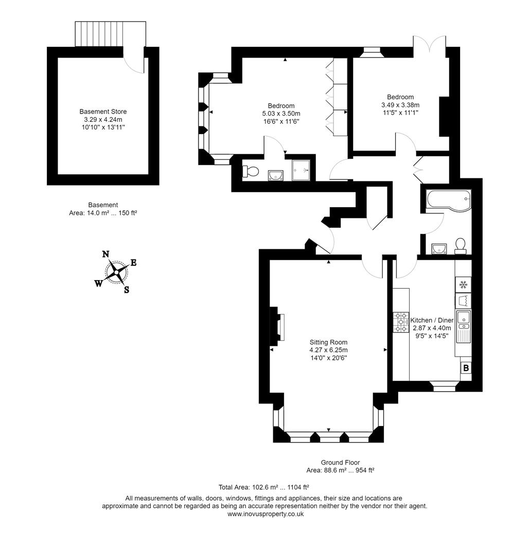 2 bed apartment for sale in Redland Road, Bristol - Property floorplan