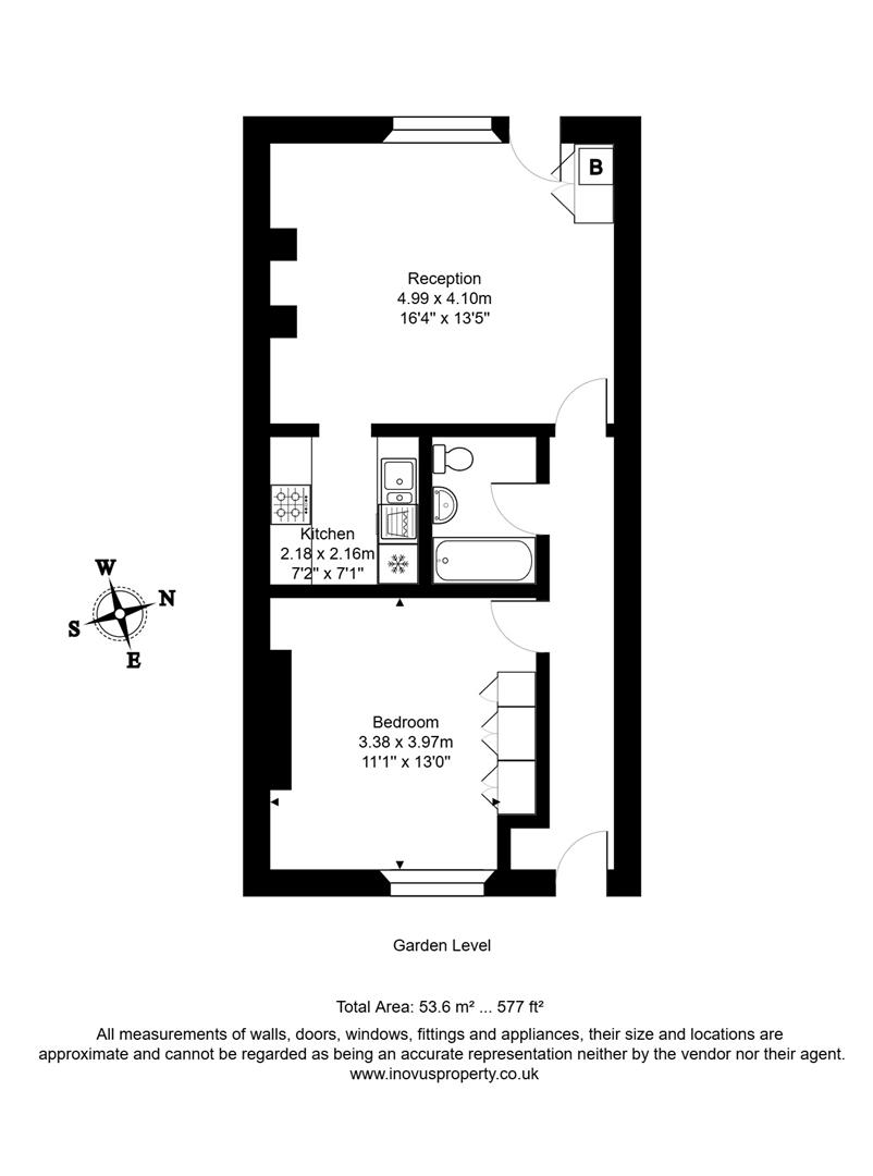 1 bed apartment for sale in Hampton Park, Bristol - Property floorplan