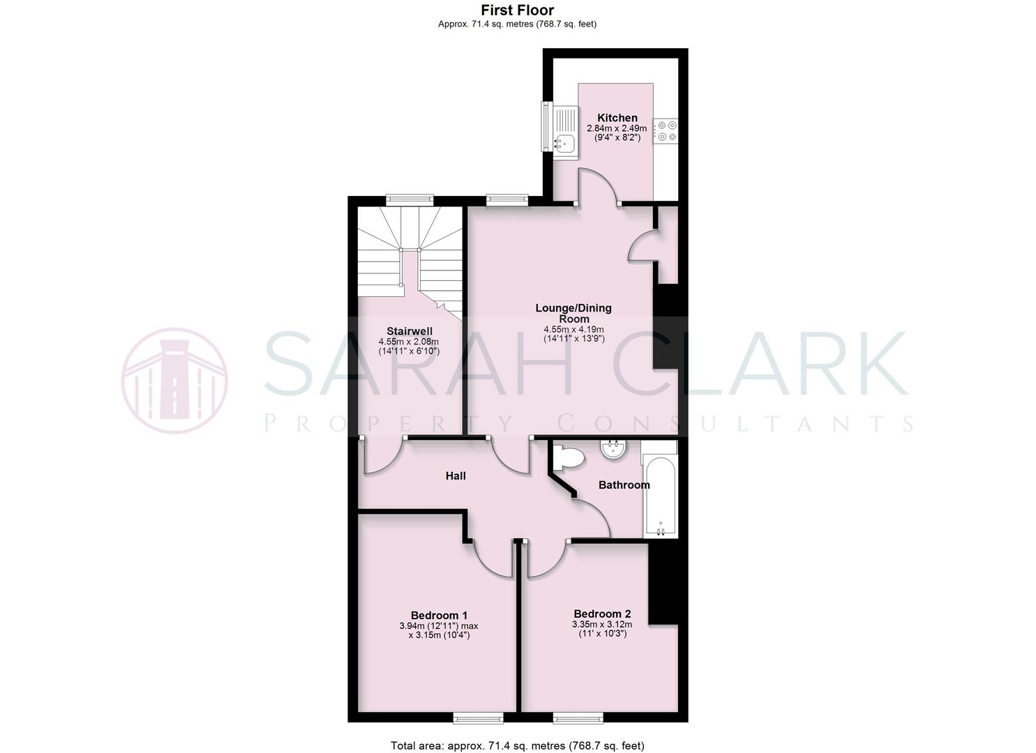 2 bed apartment to rent in Hotwell Road, Hotwells - Property floorplan