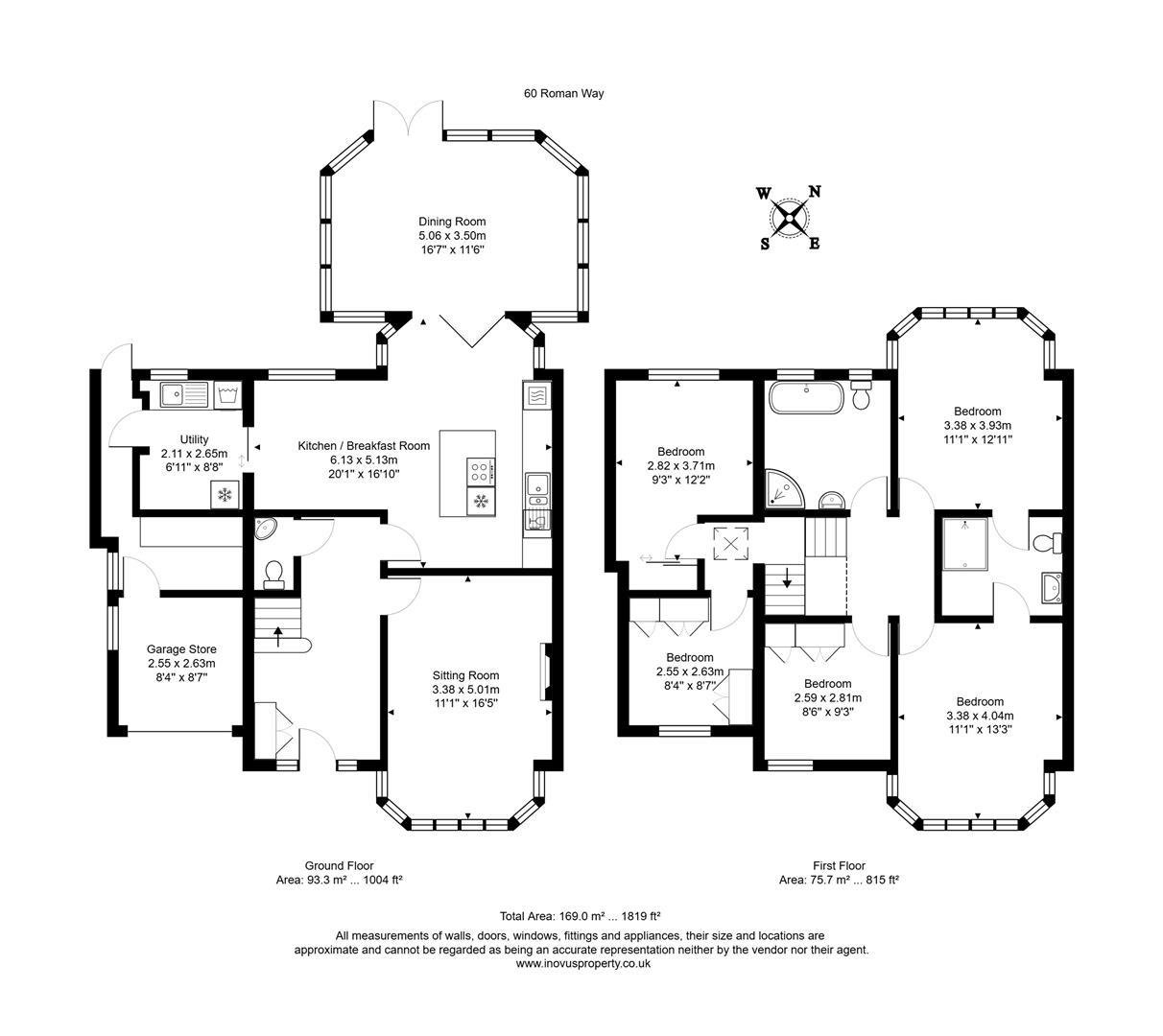 5 bed house to rent in Roman Way, Bristol - Property floorplan