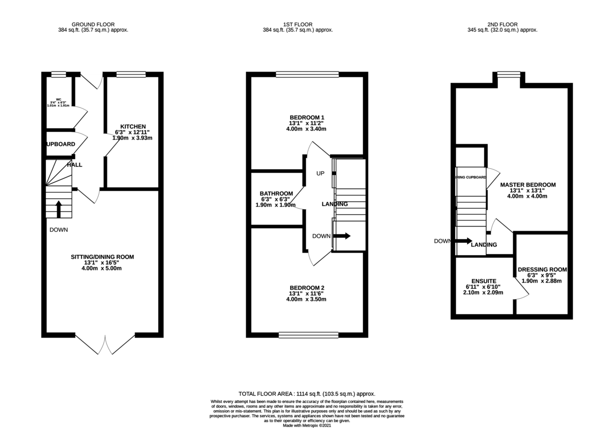 3 bed semi-detached house to rent in Crusader Close, Bridgwater - Property floorplan