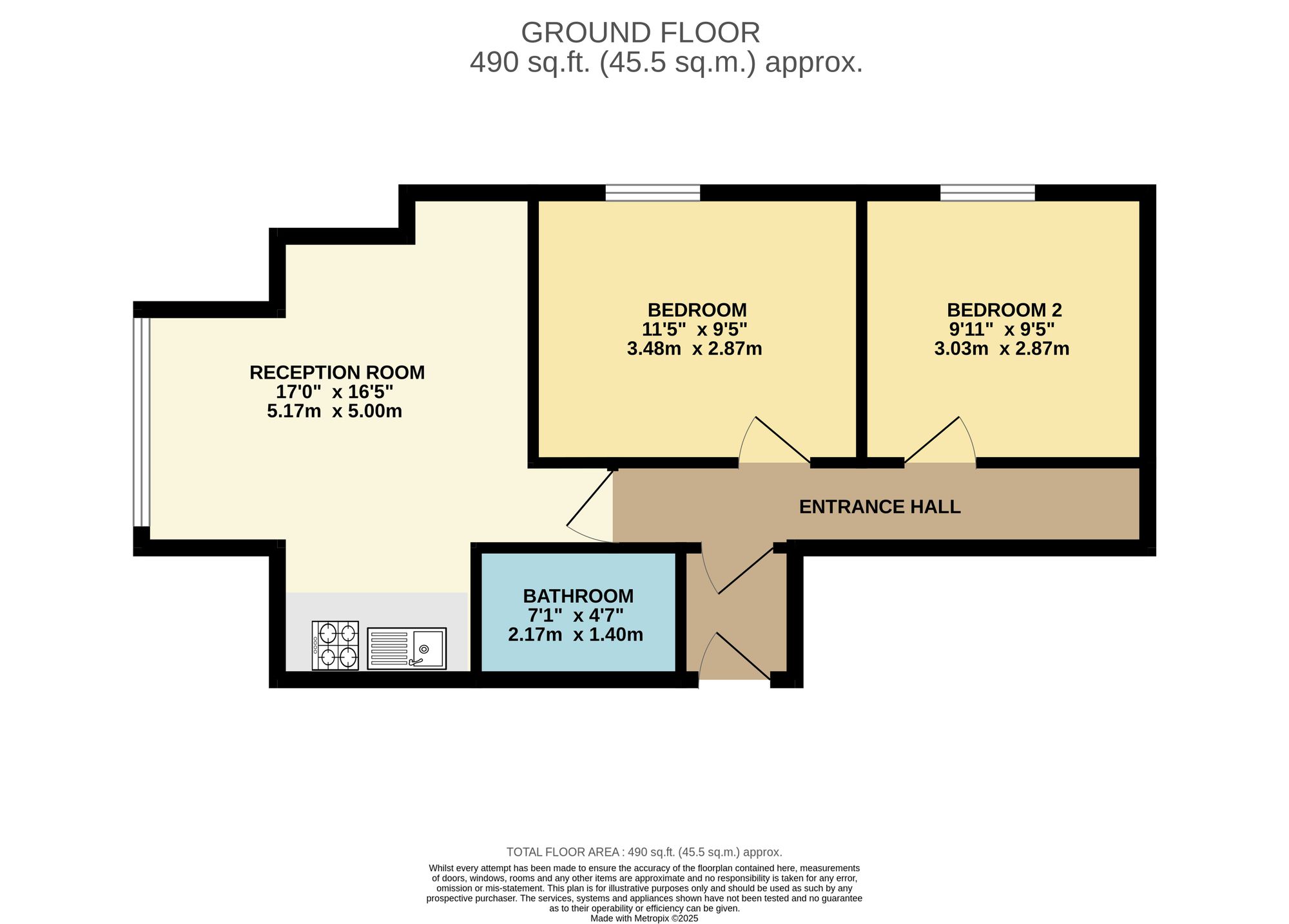 2 bed to rent in Billet Street, Wessex House Billet Street, TA1 - Property floorplan