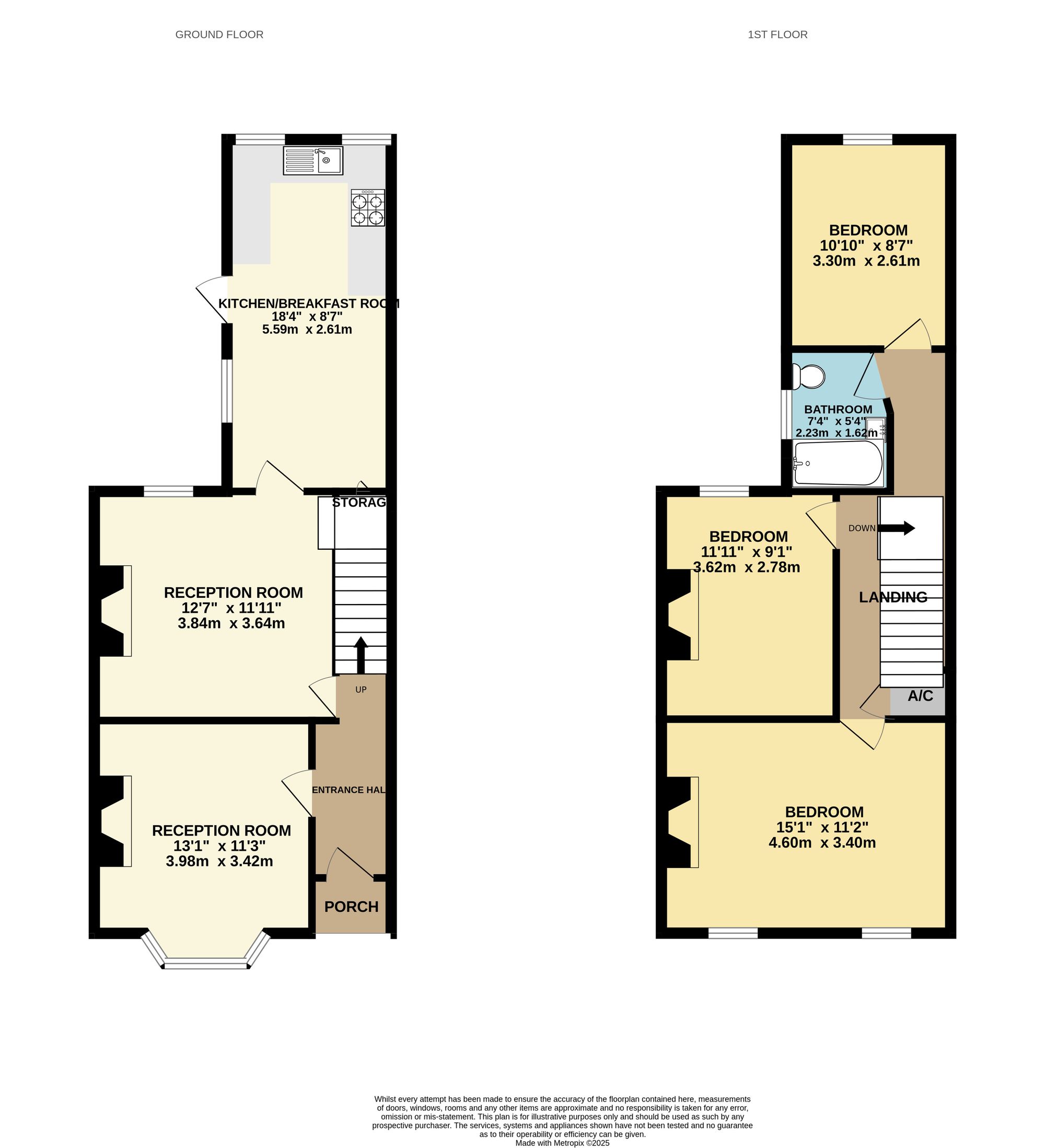 3 bed end of terrace house to rent in Goldcroft, Yeovil, BA21 - Property floorplan