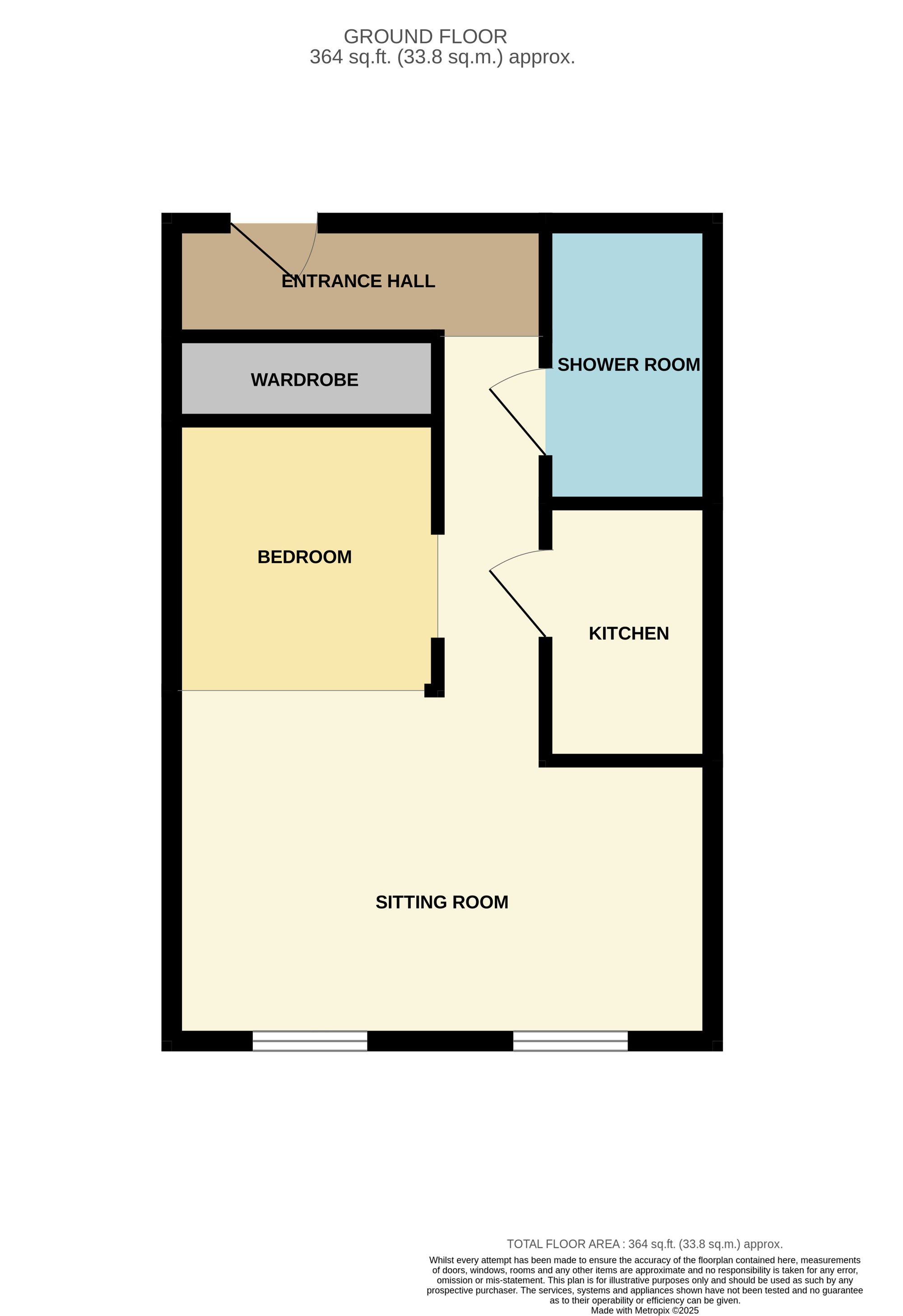 1 bed apartment to rent in Mariners Close, Mariners Court Mariners Close, TA6 - Property floorplan
