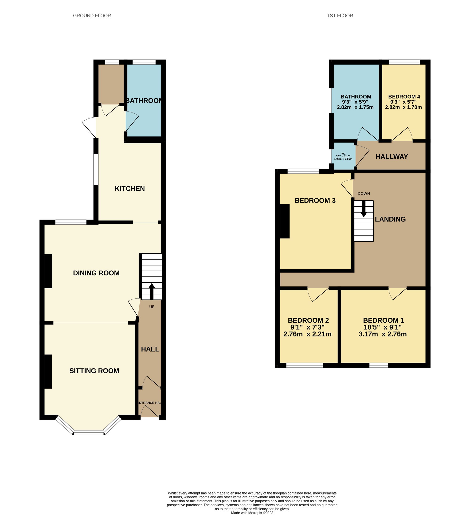 4 bed house to rent in St. Augustine Street, Taunton - Property floorplan