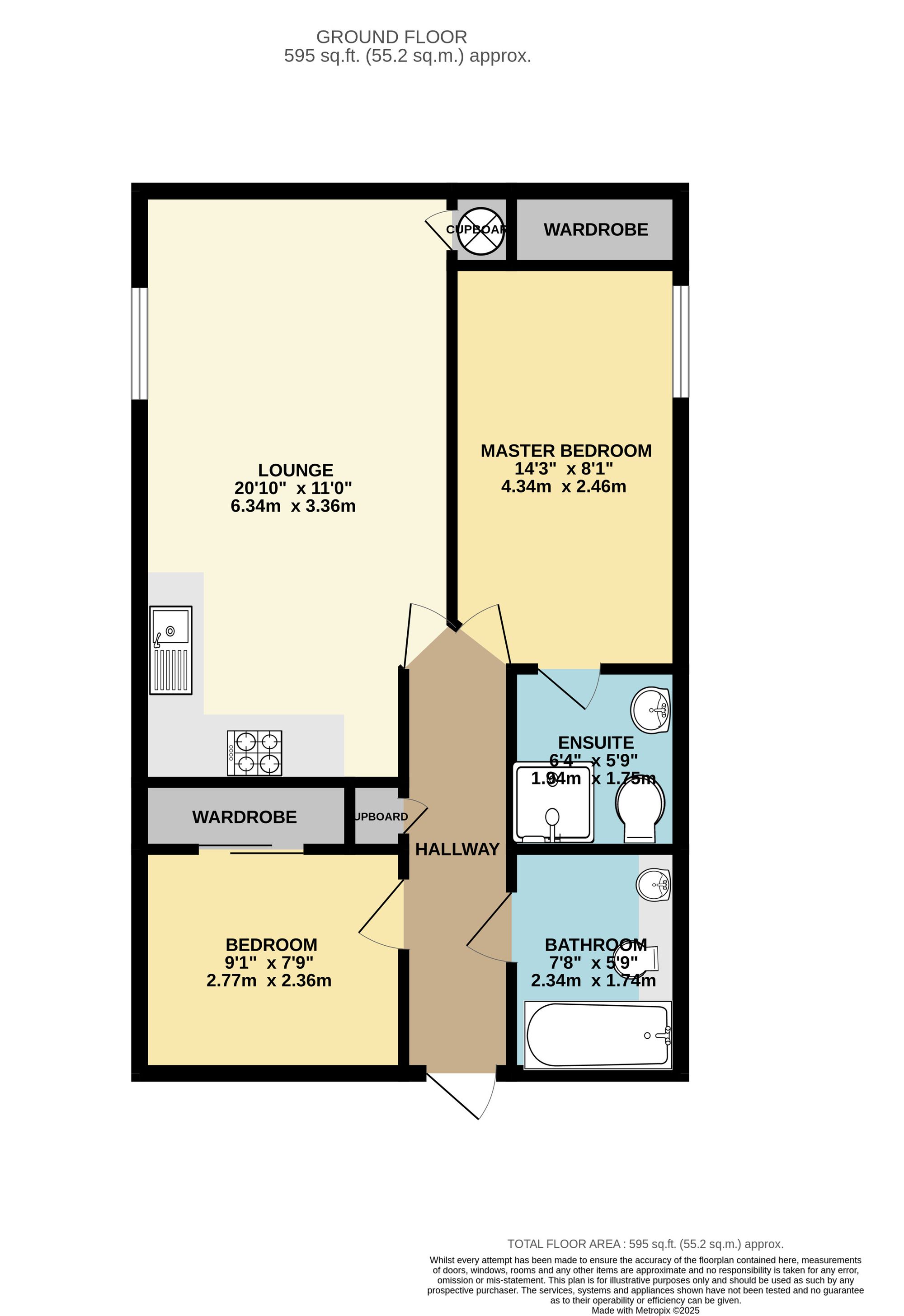 2 bed house to rent in Station Road, Taunton, TA1 - Property floorplan