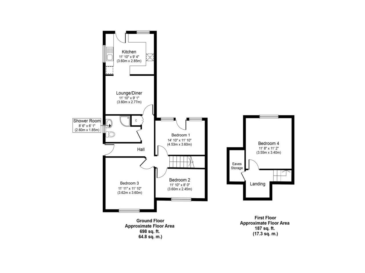 4 bed house to rent in Ridgeway, Exeter - Property floorplan