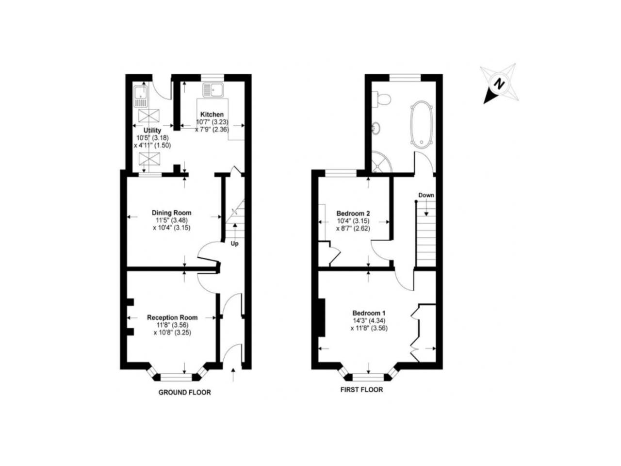 2 bed end of terrace house to rent in St Leonards Avenue, Exeter - Property floorplan