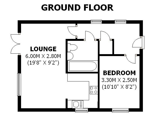 1 bed flat to rent in Old Tiverton Road, Exeter - Property floorplan