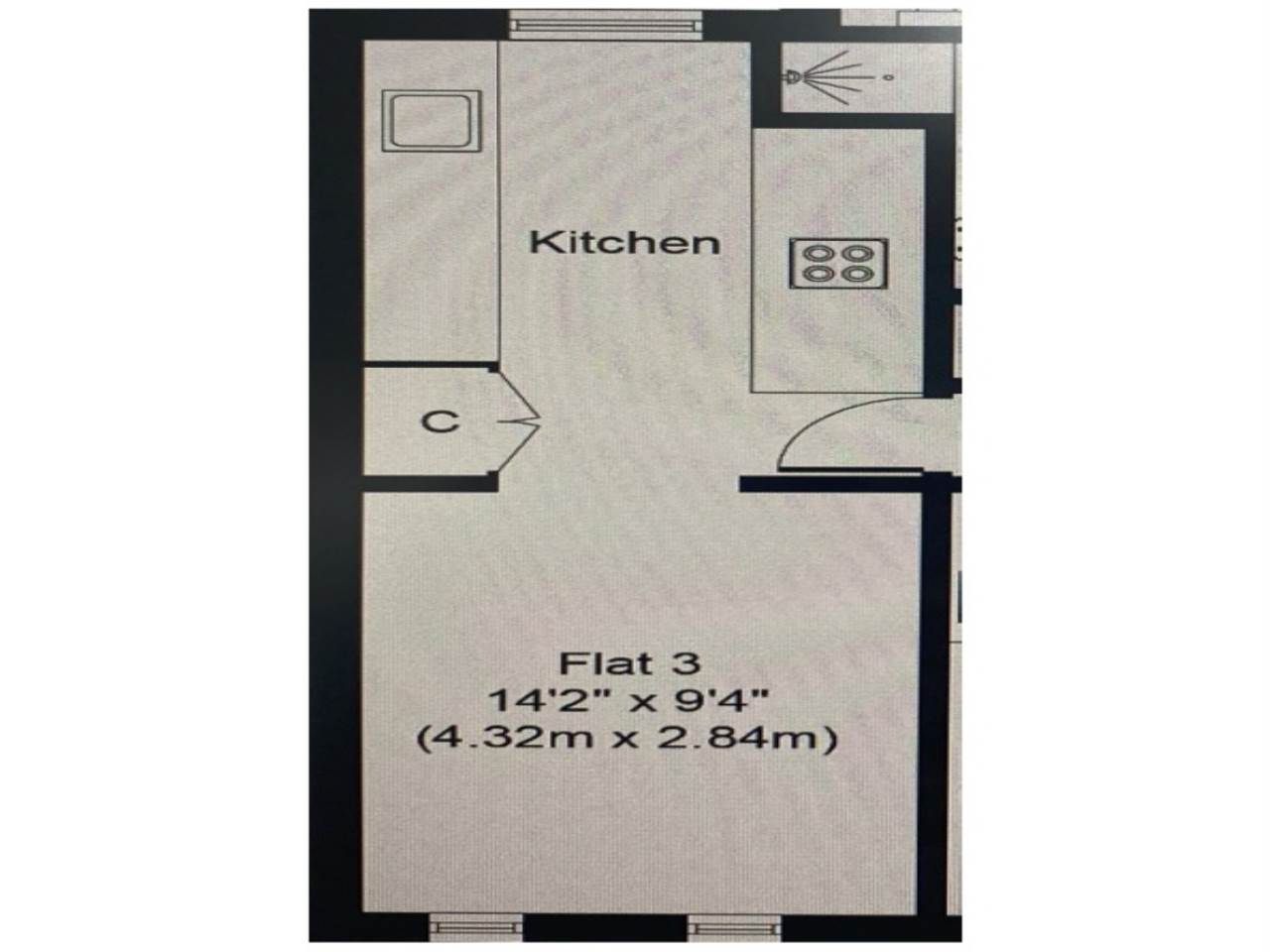 1 bed flat to rent in Powderham Crescent, Exeter - Property floorplan