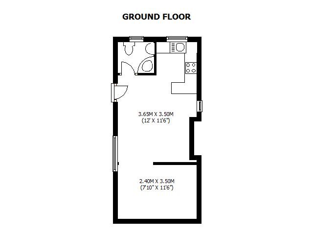 1 bed studio flat to rent in Raleigh Road - Property floorplan