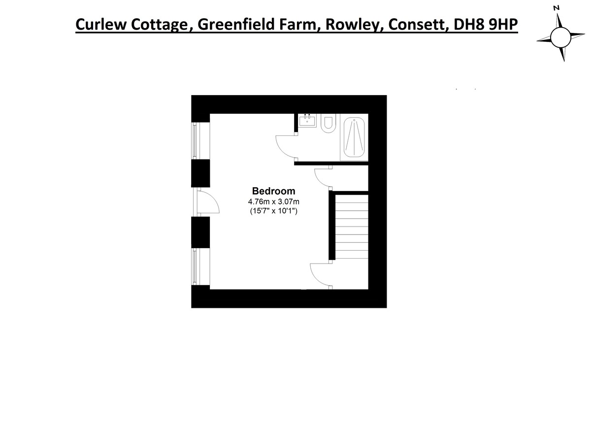 6 bed for sale, Consett - Property floorplan