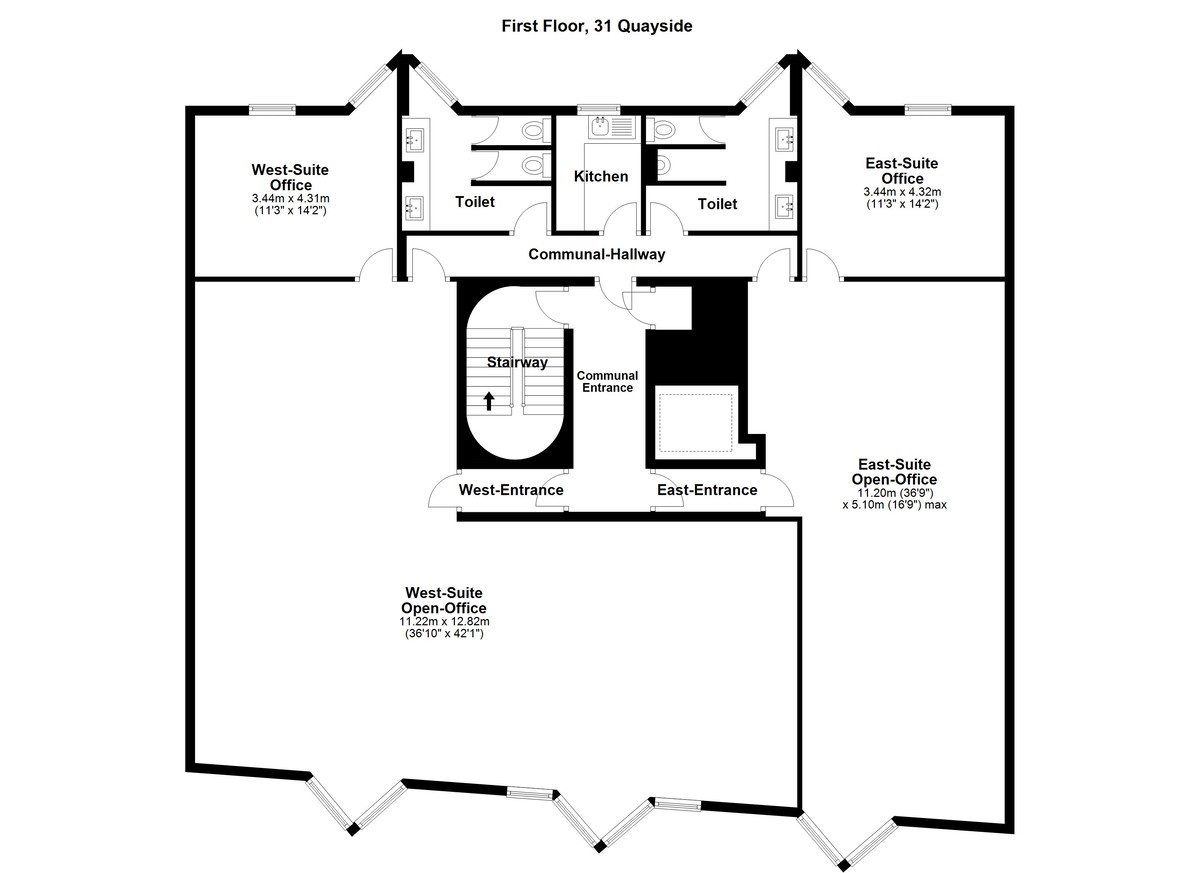 Office to rent in Quayside, Newcastle Upon Tyne - Property floorplan