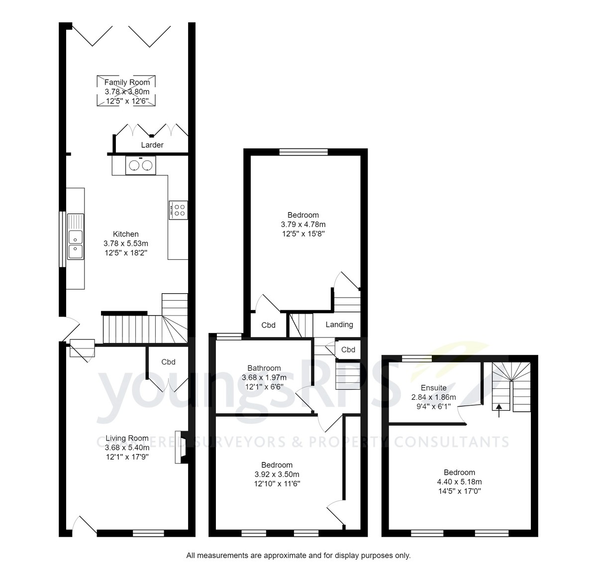 3 bed terraced house for sale in South End, Northallerton - Property floorplan