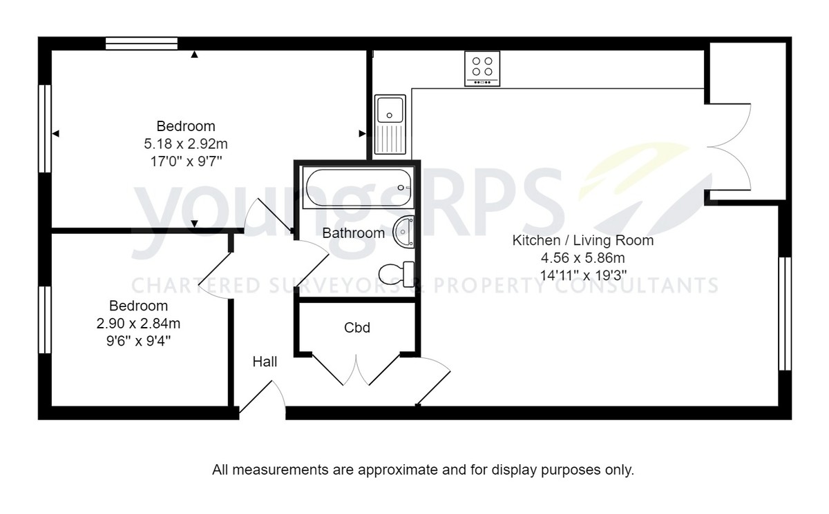 2 bed apartment to rent in South Gables, Hexham - Property floorplan