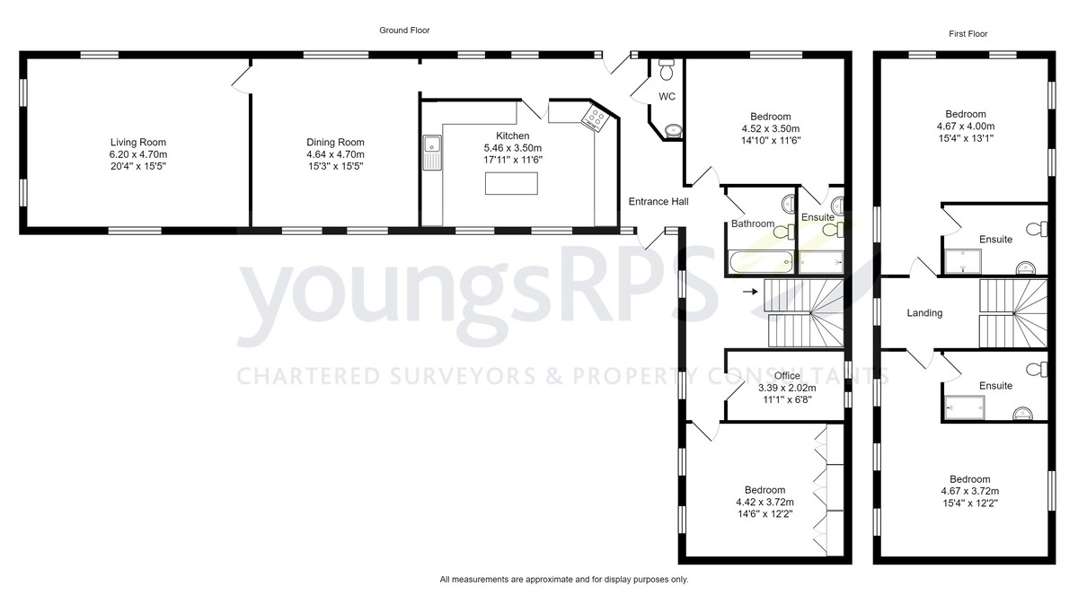 5 bed barn conversion for sale in Ainderby Road, Northallerton - Property floorplan