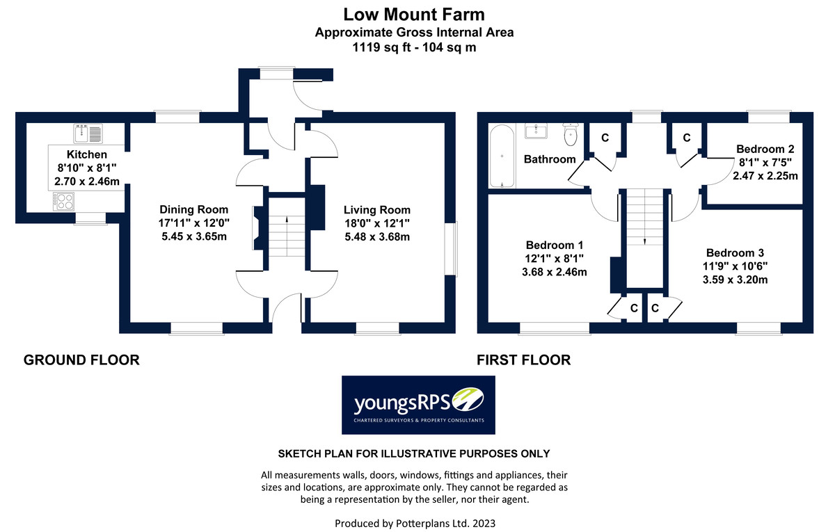 3 bed farm house for sale, Gateshead - Property floorplan