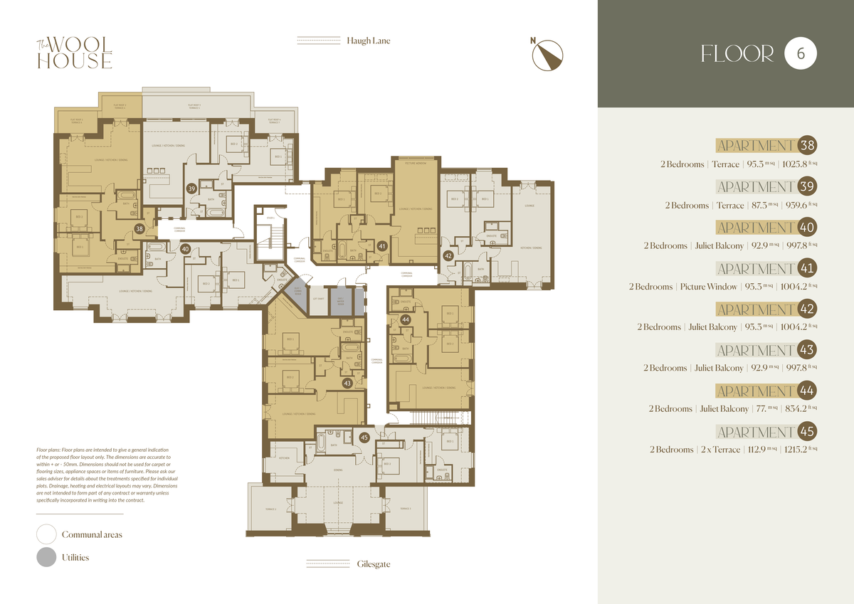 2 bed apartment for sale in Gilesgate, Hexham - Property floorplan
